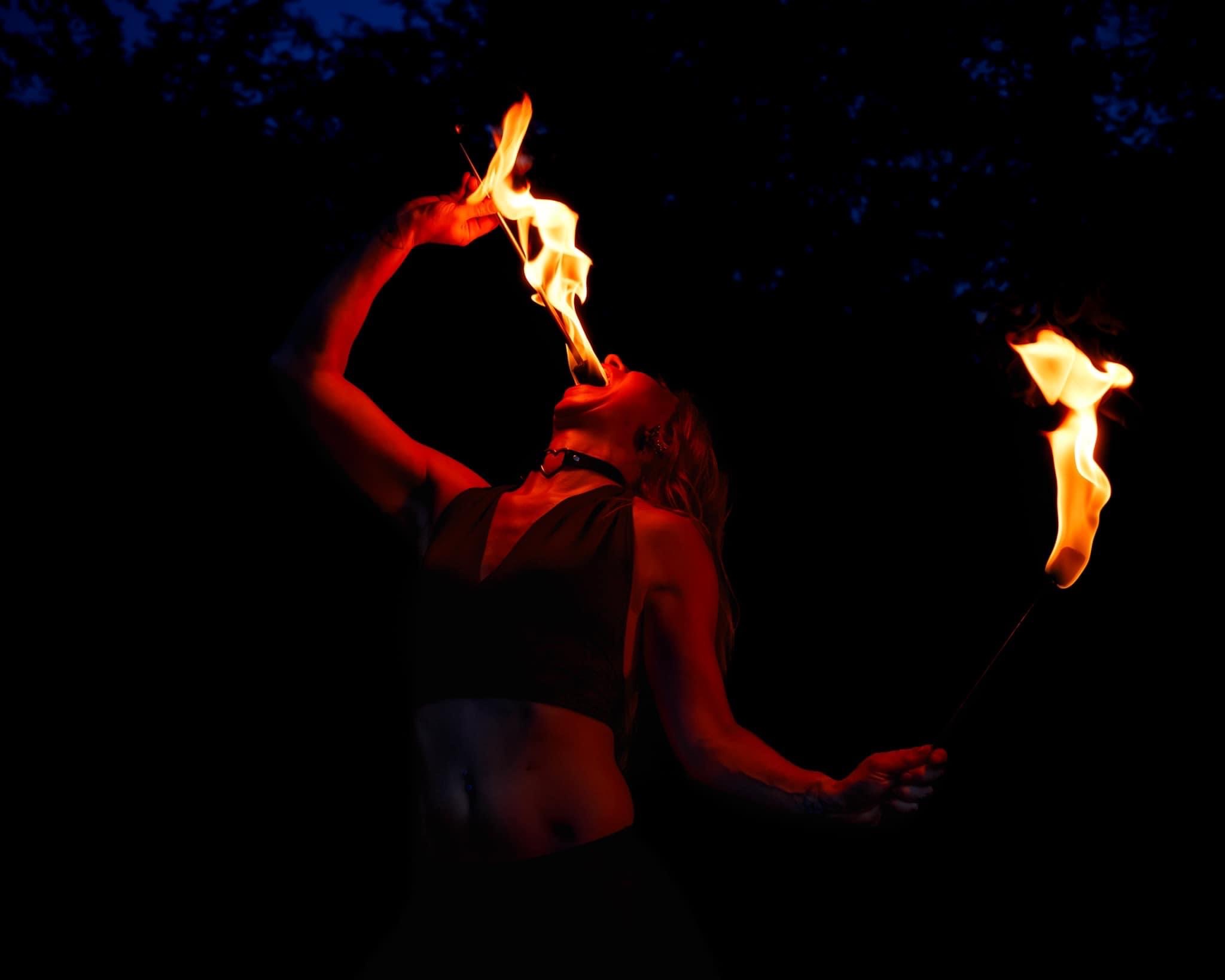 Fire Eating Performance