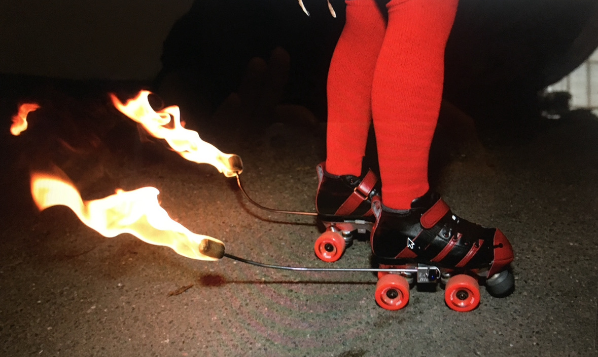 Fire Roller Skates Performance